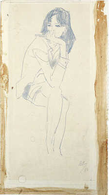 Добровольский Виктор Николаевич. Сидящая в размышлениях